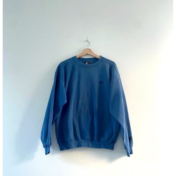 Vintage Starter Men's "Patina Blue" Rare Box Crew Neck Sweatshirt - Size Medium - Picture 1 of 9
